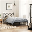 Pemberly Row Contemporary Engineered wood Twin Bed Frame in Black