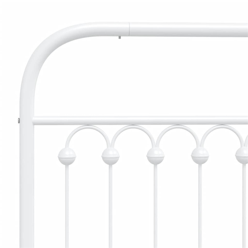 Pemberly Row Contemporary Engineered wood Twin Bed Frame in White