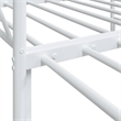 Pemberly Row Contemporary Steel Daybed With Trundle in White