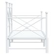 Pemberly Row Contemporary Steel Daybed With Trundle in White