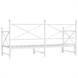 Pemberly Row Contemporary Steel Daybed With Trundle in White