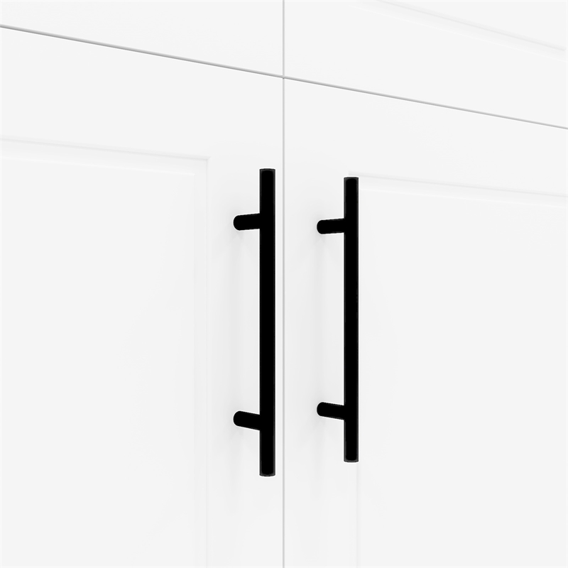 Pemberly Row Modern 2-Doors Wood Bedroom Armoire / Wardrobe Closet in White
