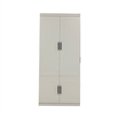 Pemberly Row Modern 2-Doors Wood Bedroom Armoire / Wardrobe Closet in White