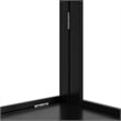 Pemberly Row Modern Solid Wood 4-Shelves Folding Bookcase in Black