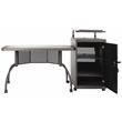 Pemberly Row Metal Teacher's WorkPod Desk and Lectern Kit in Charcoal