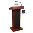 Pemberly Row Wood Lectern and Rechargeable Battery in Mahogany