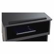 Pemberly Row Wood Tabletop Lectern with AV Cart/Lectern Base in Black