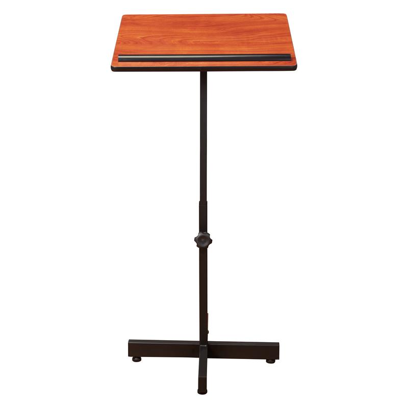 Pemberly Row Portable Presentation Metal Lectern Stand in Cherry