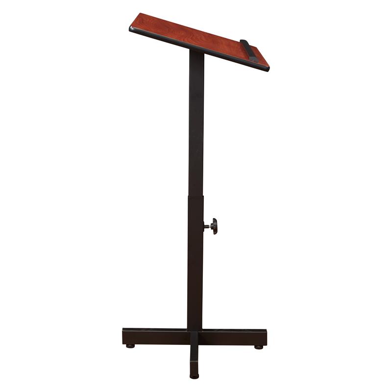 Pemberly Row Portable Presentation Metal Lectern Stand in Cherry
