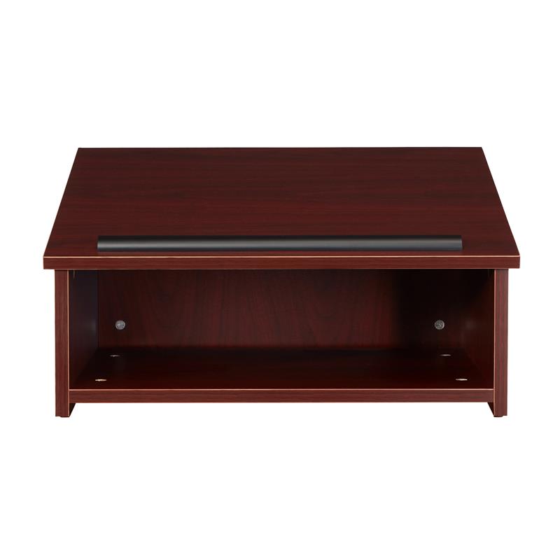 Pemberly Row Contemporary Wood Tabletop Lectern in Mahogany Finish
