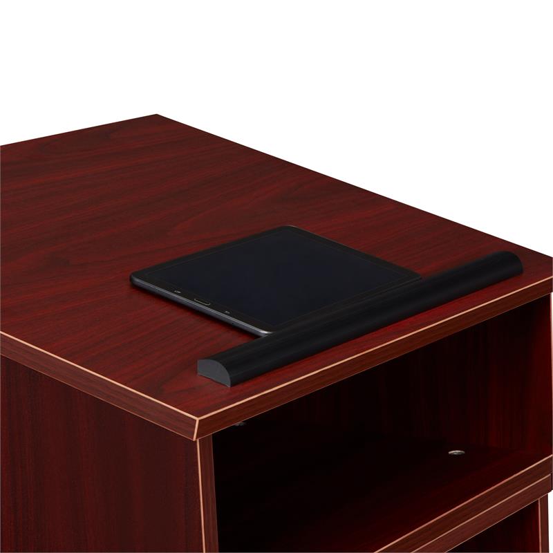 Pemberly Row Contemporary Wood Tabletop Lectern in Mahogany Finish