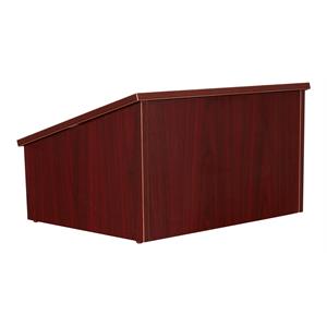 Pemberly Row Contemporary Wood Tabletop Lectern in Mahogany Finish