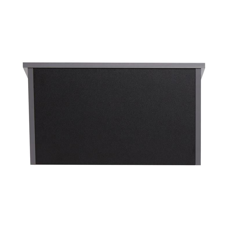 Pemberly Row Contemporary Wood Tabletop Lectern in Black Finish