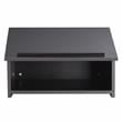 Pemberly Row Contemporary Wood Tabletop Lectern in Black Finish