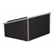 Pemberly Row Contemporary Wood Tabletop Lectern in Black Finish
