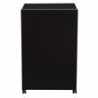 Pemberly Row Contemporary Wood AV Cart/Lectern Base in Black