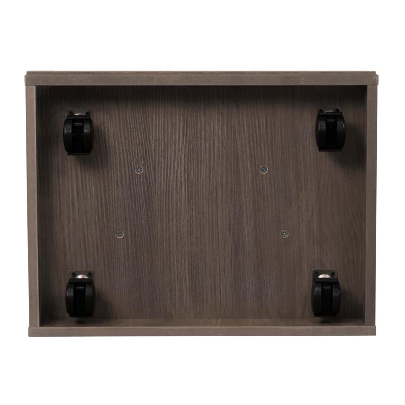 Pemberly Row Contemporary 40W Wood Lecter in Ribbonwood Brown