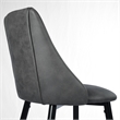 Pemberly Row 30'' Modern Barstool Faux Leather Black Legs Set of 2
