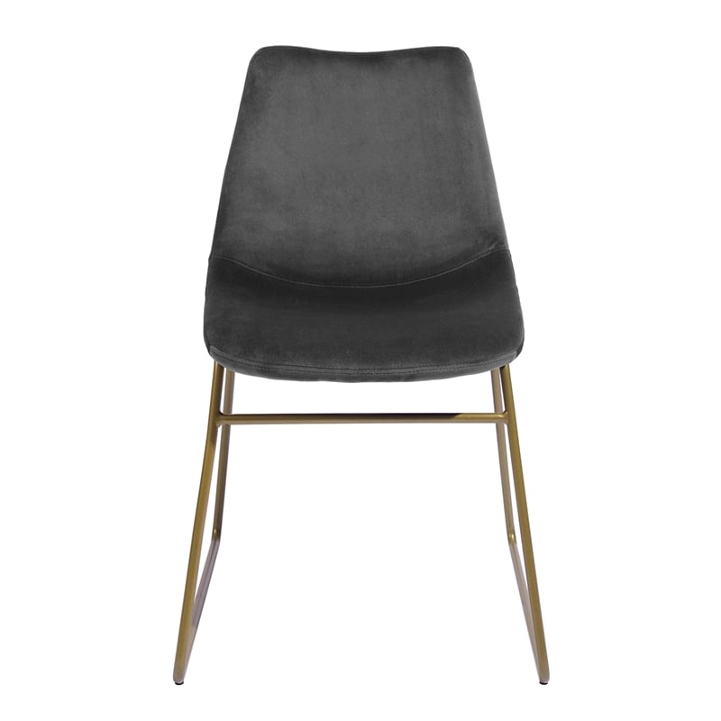 Pemberly Row Contemporary Velvet Upholstered Dining Chair (Set of 2)