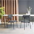 Pemberly Row Contemporary Fabric Upholstered Dining Chairs (Set of 2)