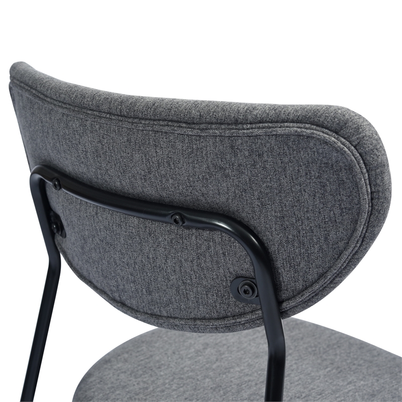Pemberly Row Contemporary Fabric Upholstered Dining Chairs (Set of 2)