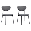 Pemberly Row Contemporary Fabric Upholstered Dining Chairs (Set of 2)
