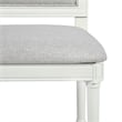 Pemberly Row Farmhouse Dining Chairs (Set of 6) Solid Wood in Cream White