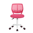 Pemberly Row Mesh Task Swivel Mesh Seating with Adjustable Height Chair for Teen