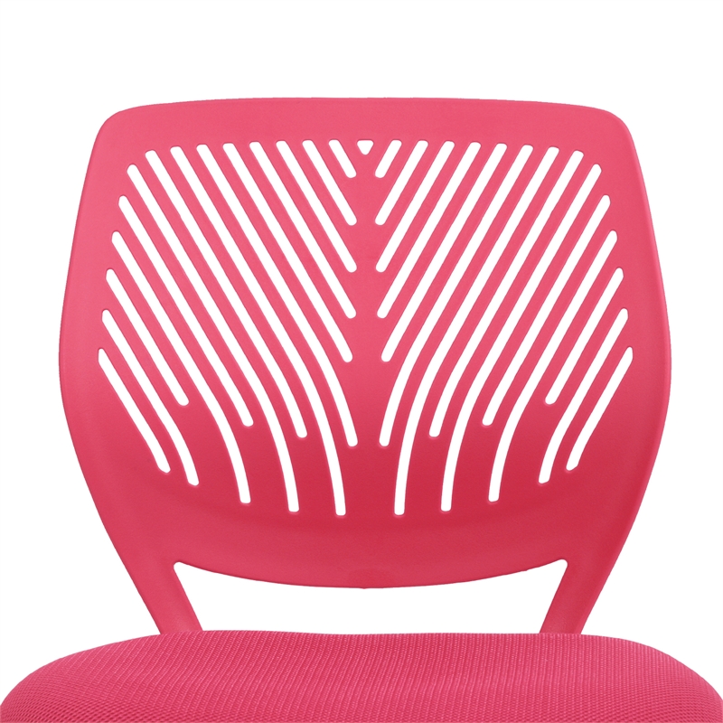Pemberly Row Mesh Task Swivel Mesh Seating with Adjustable Height Chair for Teen