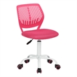 Pemberly Row Mesh Task Swivel Mesh Seating with Adjustable Height Chair for Teen