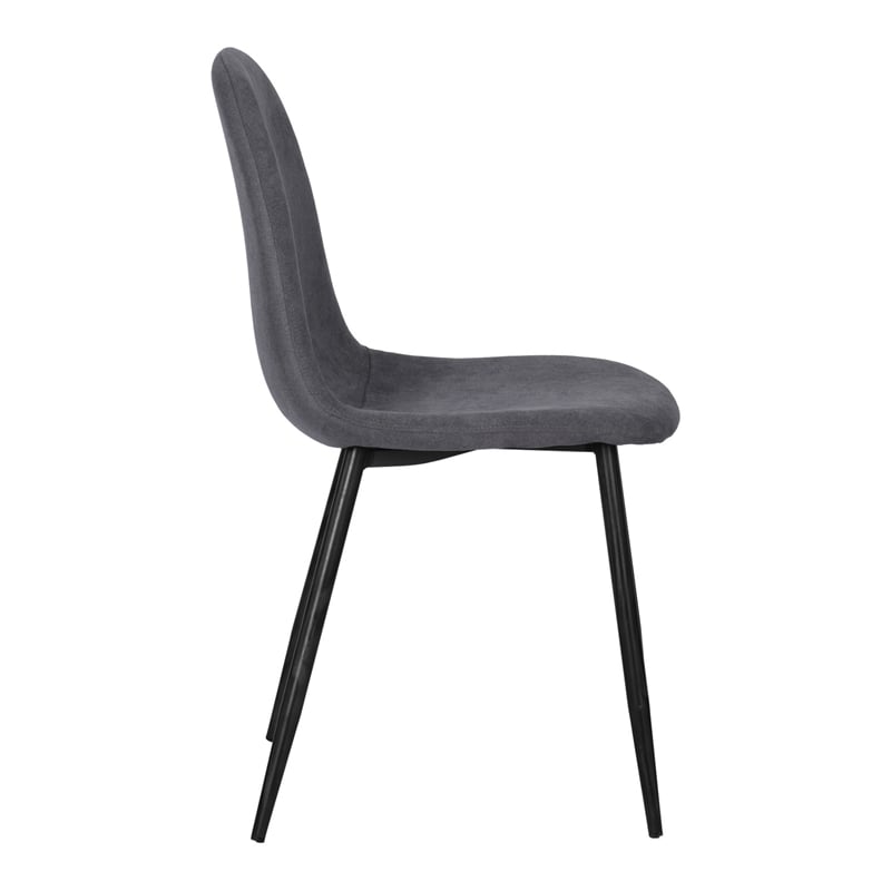 Pemberly Row Contemporary Fabric Dining Chairs Set of 4-Grey