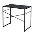 Pemberly Row Black Modern Minimalist Style Compact Industrial Computer Desk