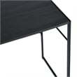 Pemberly Row Black Modern Minimalist Style Compact Industrial Computer Desk