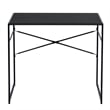 Pemberly Row Black Modern Minimalist Style Compact Industrial Computer Desk