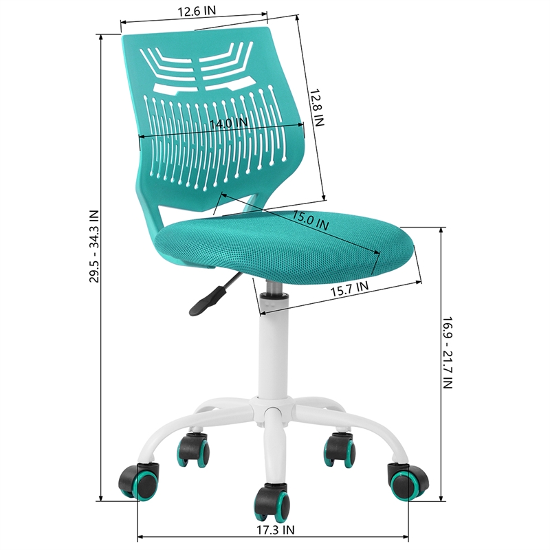 Pemberly Row Ergonomic Office Chair WorkDesk Chair Breathable Mesh Chair
