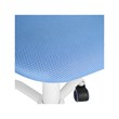 Pemberly Row Blue Ergonomic Office Chair-Adjustable Armless Task Chair
