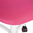 Pemberly Row Pink Mesh Back Office Chair-Adjustable Armless Task Chair