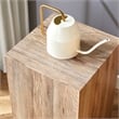 Pemberly Row Rustic Solid Wood Coffee Table with Cube Design-Natural