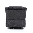 Pemberly Row Manual Recliner Chair in Fabric for Living Room-Dark Gray