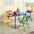 Pemberly Row Multicolor Kids Table Chair Set Bright and Cheerful Design