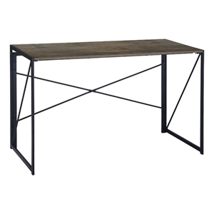 Pemberly Row 47&quot Home Office Desk Computer Writing Study Table Black