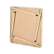 Pemberly Row Camel Folding Table with Steel Frame Portable Durable