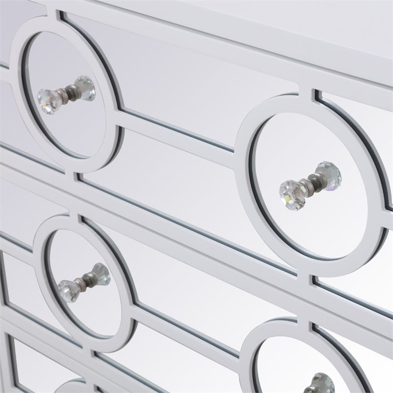 Pemberly Row Transitional 6 Drawer 60