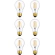 Pemberly Row 6W LED Nostalgic Filament A19 Light Bulb (Set of 6)