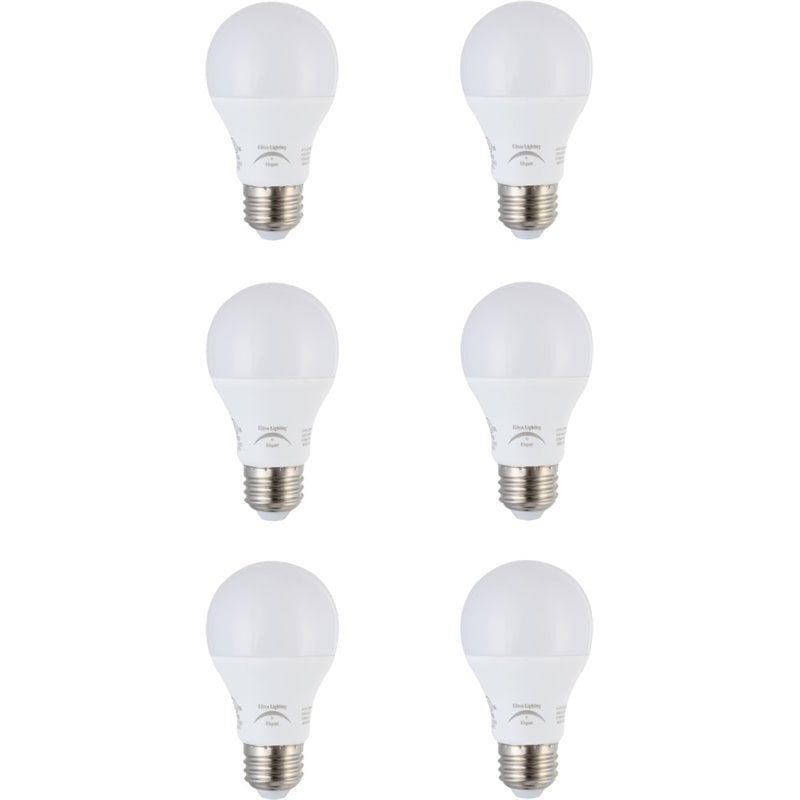 Pemberly Row 2700K LED Nostalgic A19 Light Bulb in White (Set of 6)