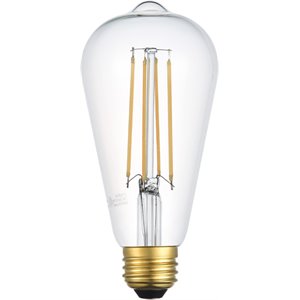 Pemberly Row 6W 3000K LED Filament Glass Light Bulb (Set of 6)