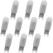 Pemberly Row 3W 3000K LED G9 Frosted Glass Light Bulb (Set of 10)