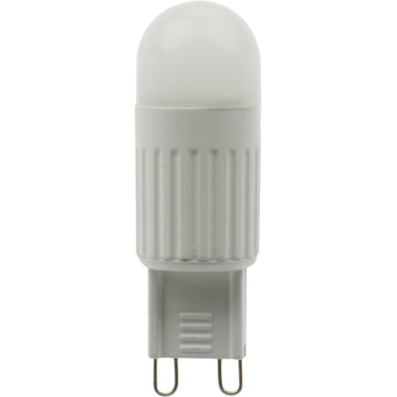 Pemberly Row 3W 3000K LED G9 Frosted Glass Light Bulb (Set of 10)