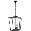 Pemberly Row 4-Light Transitional Metal Pendant in Vintage Gold