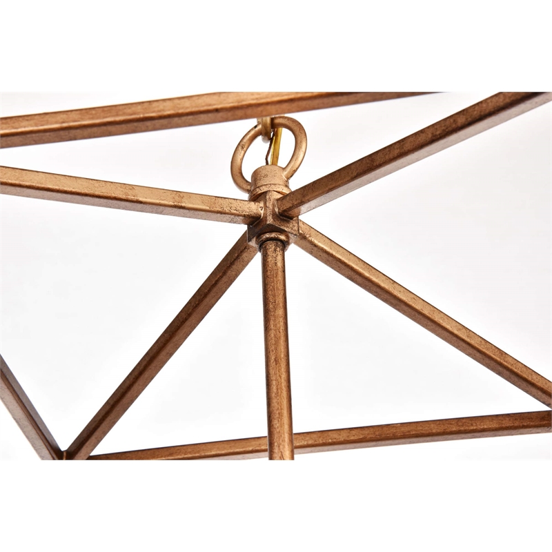 Pemberly Row 1-Light Transitional Metal Pendant in Vintage Gold